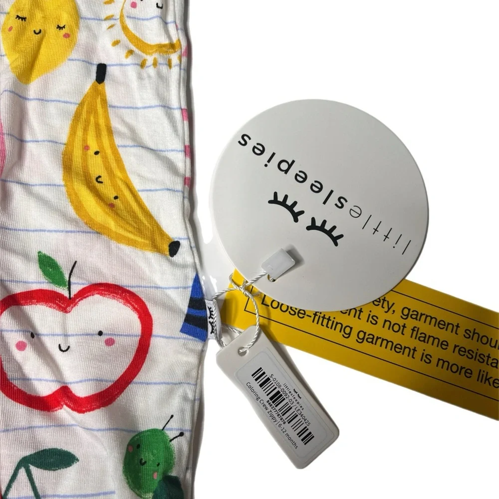 Little Sleepies “Coloring Crew” Zippy 6-12 - Picture 7 of 7